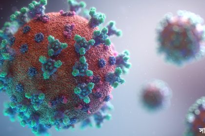 Visualization of the coronavirus causing COVID-19