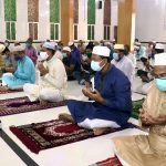 Barishal Photo Eid ul Azha Jamaat held at Collectorate Masjid in presence of high officialssocio political leaders and observed with due respect and caution about preventing Covid 19 in Barishal 5 বরিশালে করোনা থেকে মুক্তি চেয়ে বিশেষ দোয়া