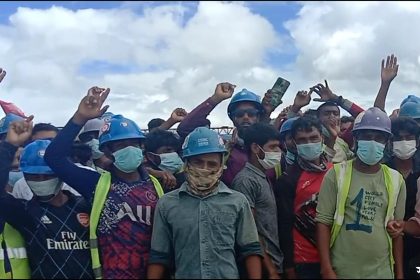 Kalapara photo Security guard injured guard box ransacked at under construction power generation plant in Kalapara of Patuakhali district 3 পটুয়াখালীর কলাপাড়ায় নির্মানাধীন বিদ্যুৎ কেন্দ্রে সংঘর্ষ: নিরাপত্তা কর্মী আহত, প্রহরী বক্স ভাংচুর