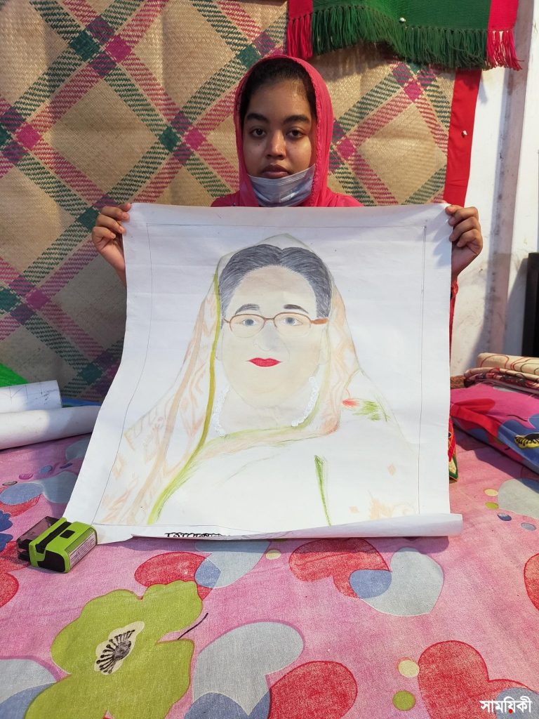 Barishal Photo Paintings drawn by deafdumb and autistic youth Tamanna Zahan 9 বাক্ ও শ্রবণপ্রতিবন্ধী এক অটিষ্টিক চিত্রকর তামান্না জাহান