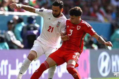 iran 2 ফুটবল বিশ্বকাপ: শেষ মুহূর্তের জোড়া গোলে ইরানের জয়