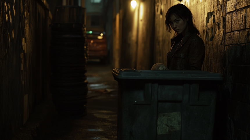 arinorway A dimly lit alley at night where a young woman stands 20c56649 3afe 402a 8665 99605f4551ee আধুনিক সভ্যতা