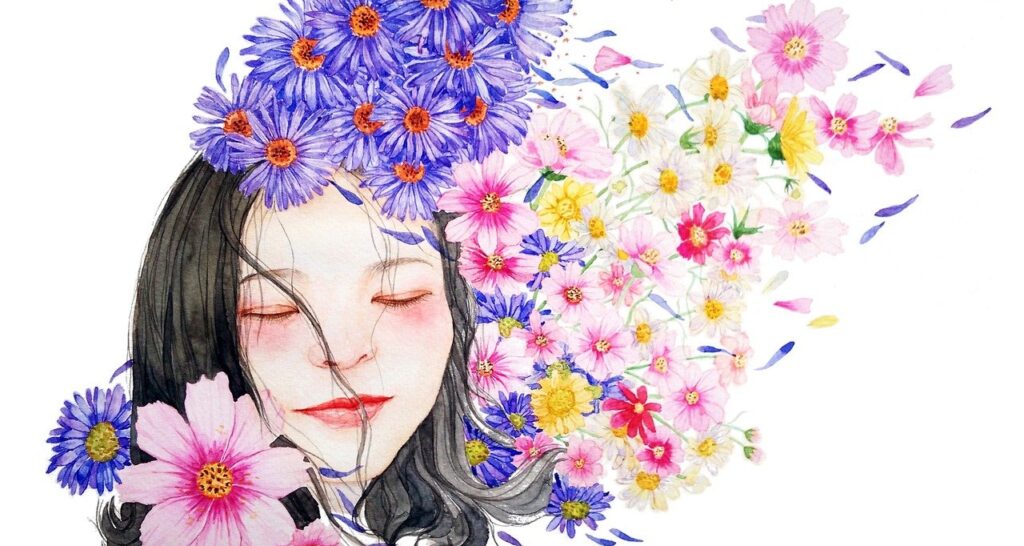 watercolor, portrait, character মূর্খ বড় সামাজিক নয়