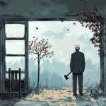 arinorway A somber scene set in a desolate elderly home where a 64815da6 4463 4825 91af 2b178cc891ef কালিদাস