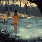 arinorway A dimly lit scene set by a still pond where the faint 6ce63a75 c226 4e94 84a1 7bcc78f4a92e নরখাদক